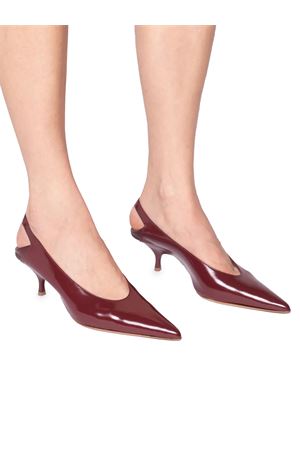 Décolleté Sloane in pelle di vitello bordeaux lucida GIA BORGHINI | SLOANE8855